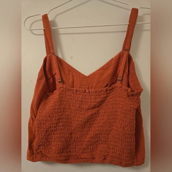 Abercrombie & Fitch Rust Button-Front Tank‎ Top - Picture 3 of 5